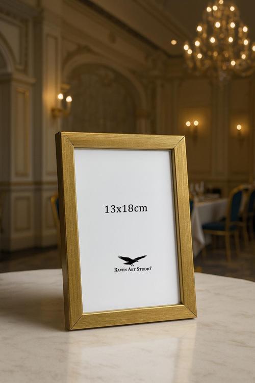 Ermitaj 13cm x 18cm Resim Fotoğraf Belge Poster Evrak Çerçevesi Korumalı Kırılmaz Pleksi Cam