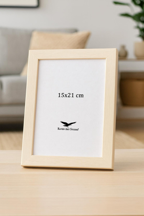 Ermitaj 15cm x 21cm Resim Fotoğraf Belge Poster Evrak Çerçevesi Korumalı Kırılmaz Pleksi Cam