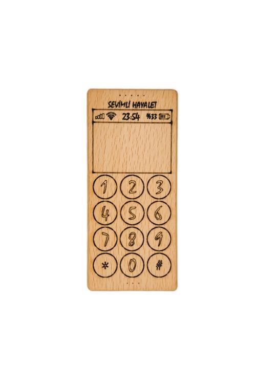 Cep Telefonu Ahşap Çocuk Oyuncağı Montessori