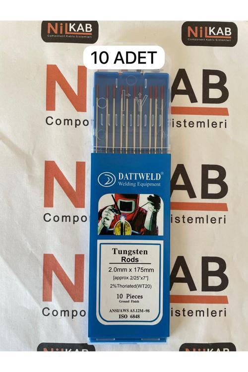 2,0X175Mm Kırmızı Tungsten 10 Adet