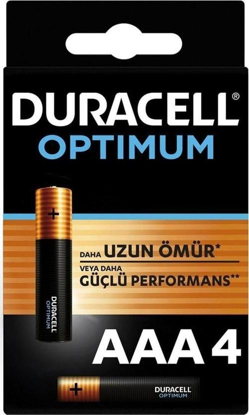 Optimum İnce Kalem Pil (AAA) 4 Lü Kartela