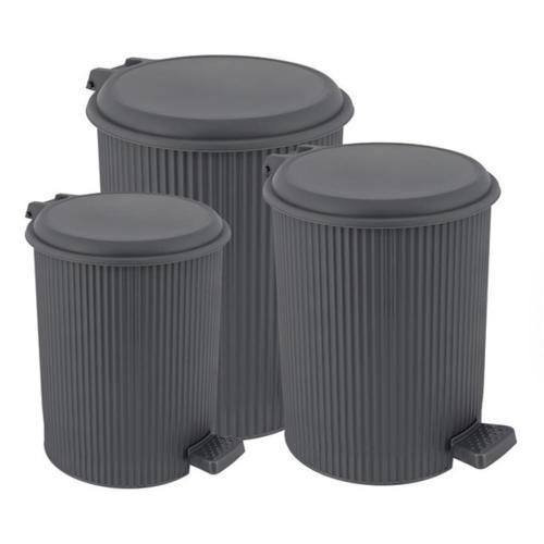 ELF-N320 Nostalji 3 Boy Plastik Pedallı Çöp Kovası