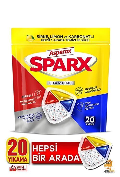 Sparx Diamond 20 Li Bulaşık Makinesi Kapsülü.