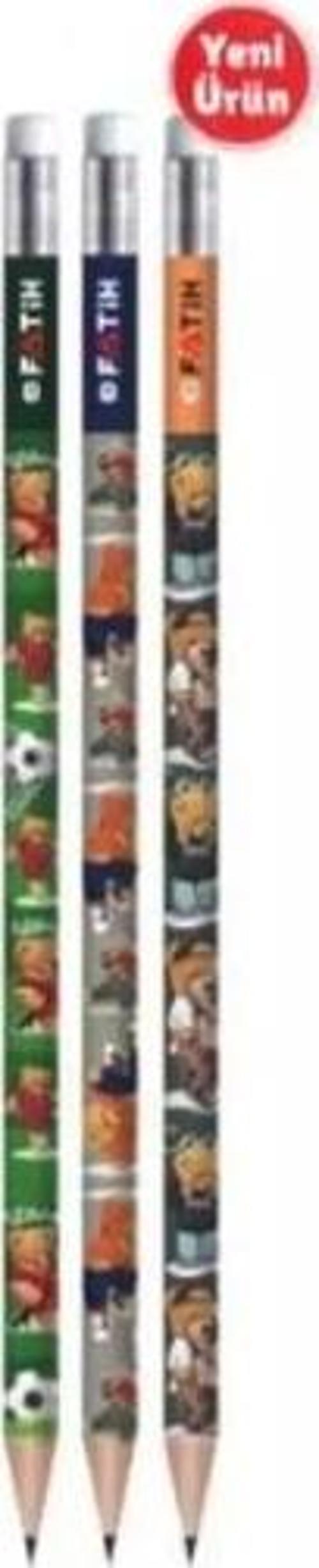 Kurşun Kalem Happy Bear Silgili 17925 (72 Li Paket)