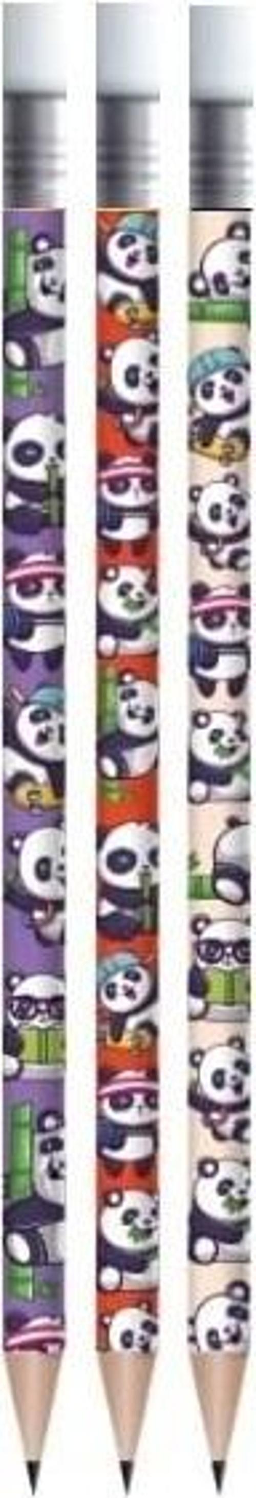Kurşun Kalem Panda Kids Silgili 17810 (144 Lü Paket)