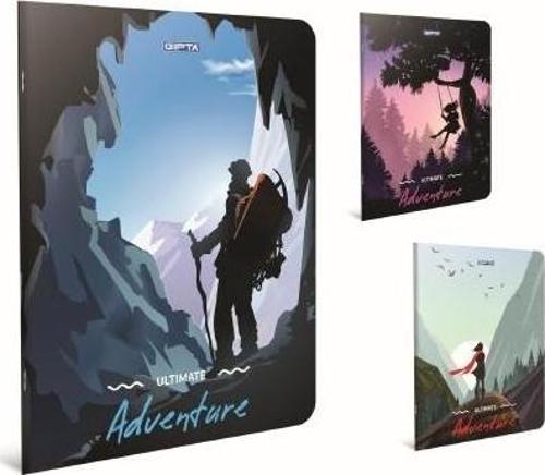 Adventure Dikişli Karton Kapak Defter A6 80 Yaprak Çizgili 3859 (24 Lü Paket)