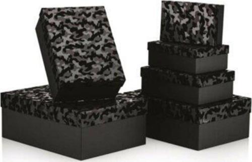 Hediye Kutusu Black White Gold Dikdörtgen 6 Lı Bx68560