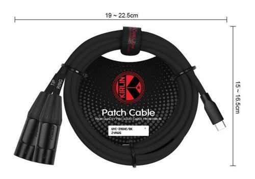UYC-392B 5MT BK Kablo TYPE-C / 2 x 1/4 Mono Jak 5 METRE