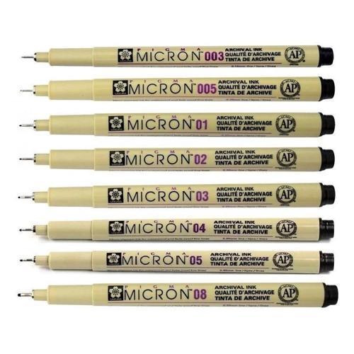 Pigma Micron Çizim Kalemi Seti 8'li