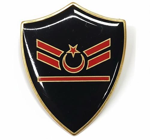 Minyatür Rütbe Sağlık Sınıfı - Uzman Çavuş 1 Kademe Rütbe (Siyah Zemin JANDARMA)