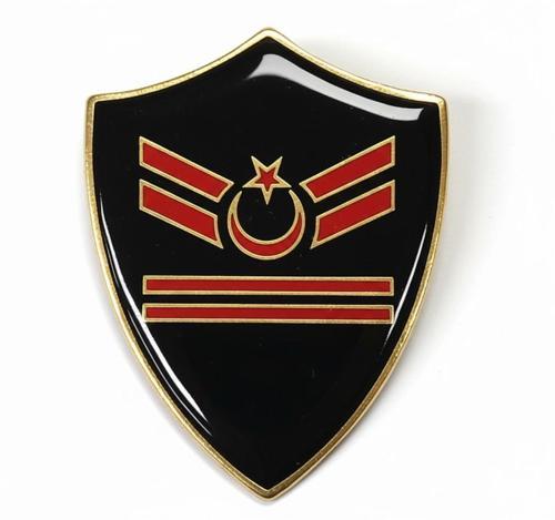 Minyatür Rütbe Sağlık Sınıfı - Uzman Çavuş 2 Kademe Rütbe (Siyah Zemin JANDARMA)