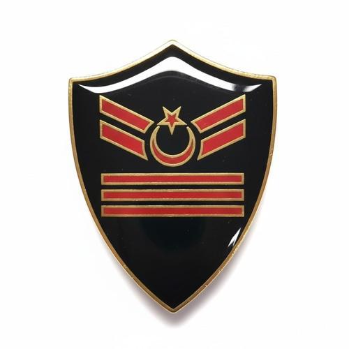 Minyatür Rütbe Sağlık Sınıfı - Uzman Çavuş 3 Kademe Rütbe (Siyah Zemin JANDARMA)