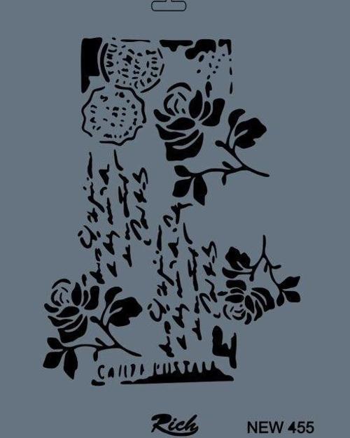 Stencil Boyama Şablonu 25x35 cm. NEW-455