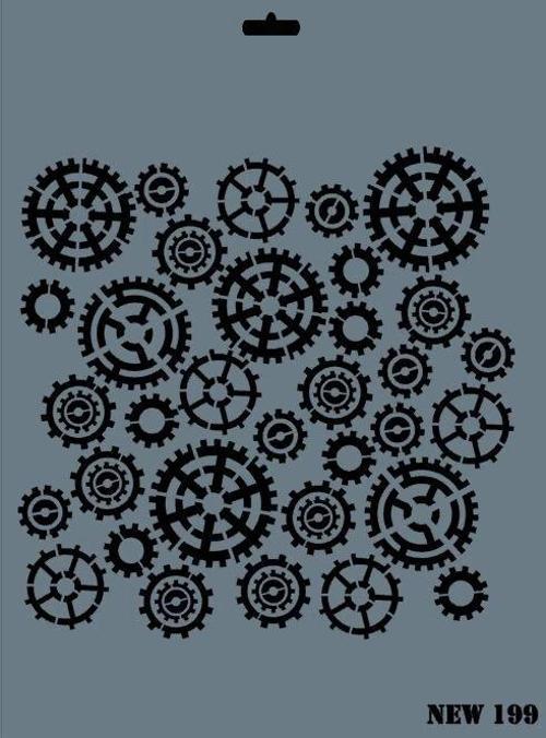 Stencil Boyama Şablonu 25x35 cm. NEW-199