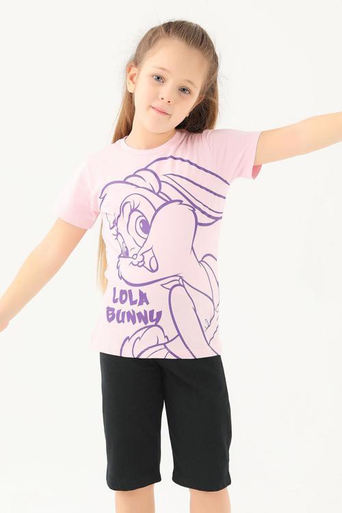 L1591-2 Çocuk  Açık Pembe Tişört