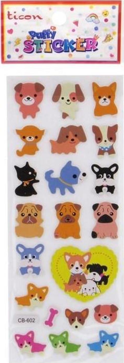 Puffy Sticker Hayvan Figürler Tps-007/18 (20 Li Paket)