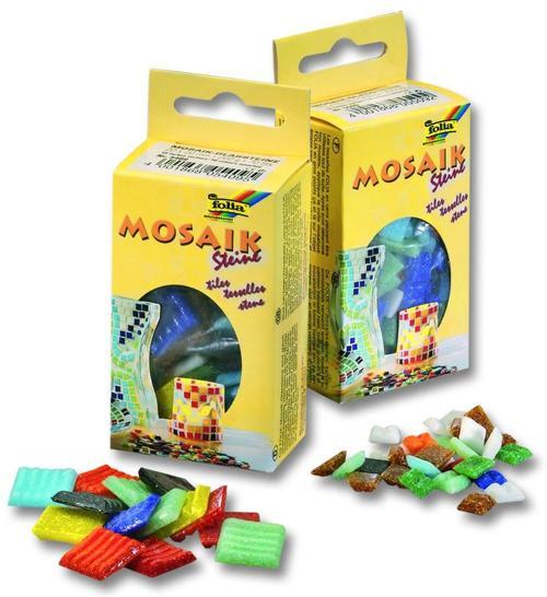 Mozaik Taşı 10x10 mm. 300 Adet 10 RENK KARIŞIK