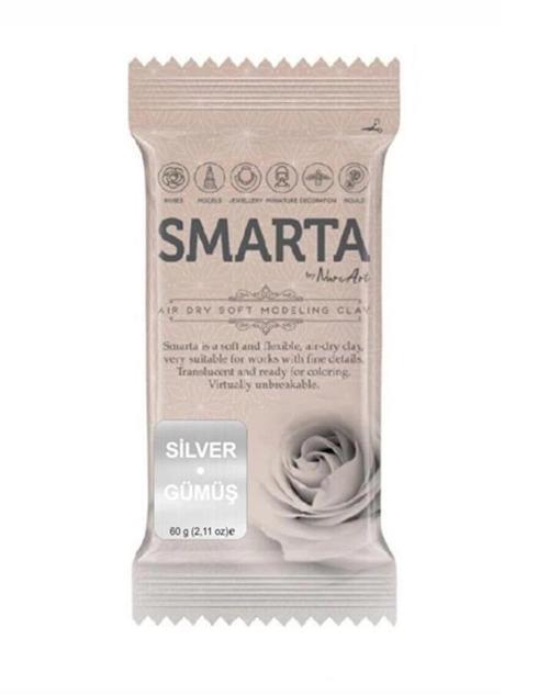 Havayla Kuruyan Modelleme Hamuru 60 gr. METALİK GÜMÜŞ