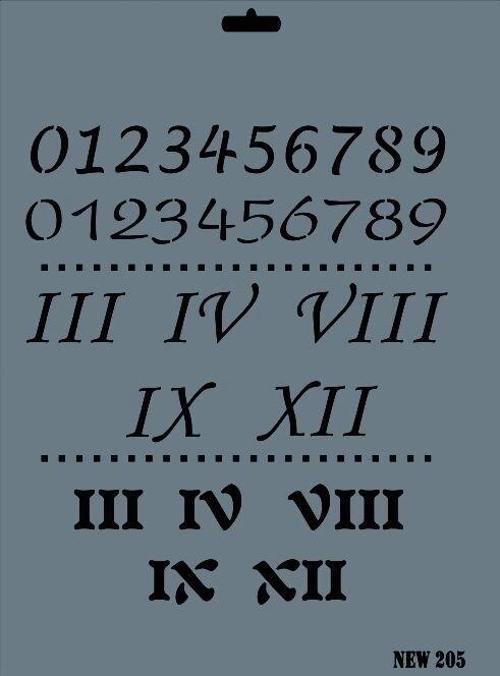 Stencil Boyama Şablonu 25x35 cm. NEW-205