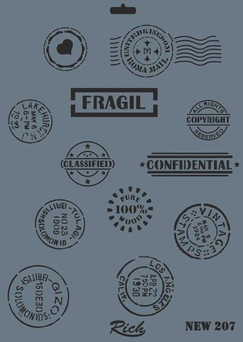 Stencil Boyama Şablonu 25x35 cm. NEW-207