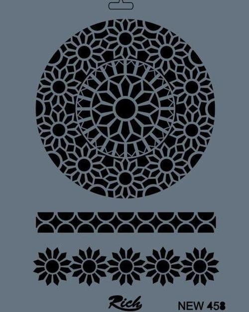 Stencil Boyama Şablonu 25x35 cm. NEW-458