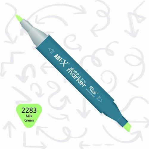 Supertrend Sketch Marker Duo Çift Uçlu Marker Kalem 2283 Milk Green