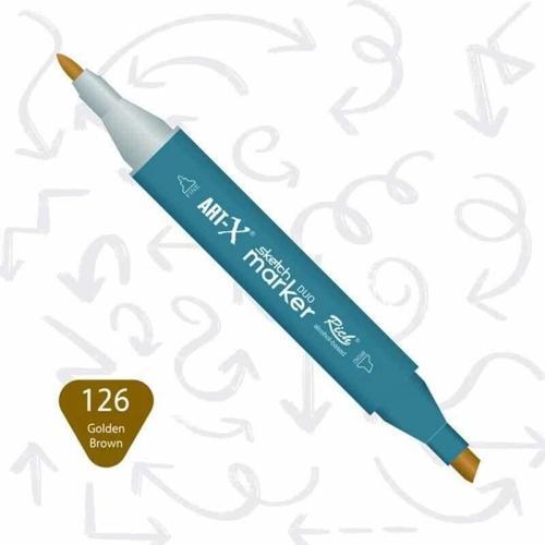 Sketch Marker Duo Çift Uçlu Marker Kalem 126 Golden Brown