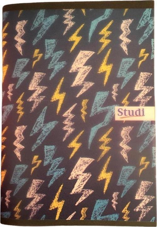 A5 80 Yaprak Çizgili Defter Şimşek Desen