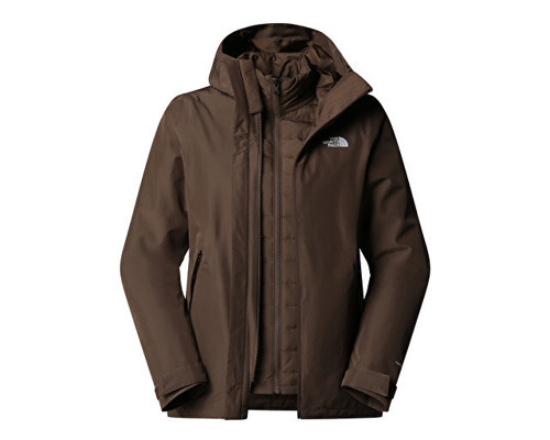 W Carto Mono Triclimate Hooded Jacket Kadın Outdoor Ceketi NF0A8D3D1OI1 Kahverengi