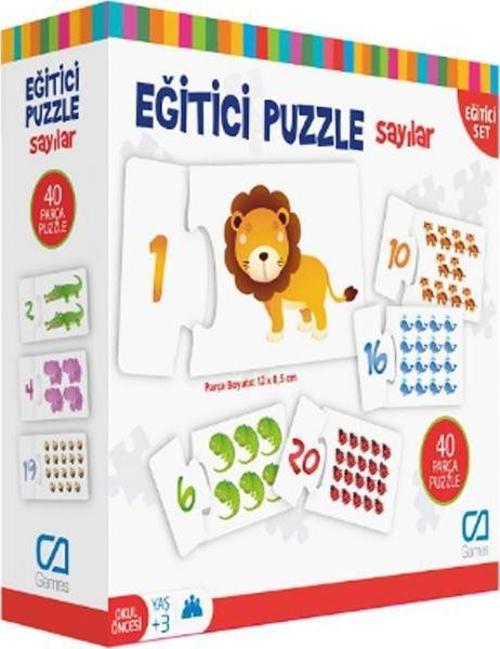 Eğitici Puzzle Sayılar 
