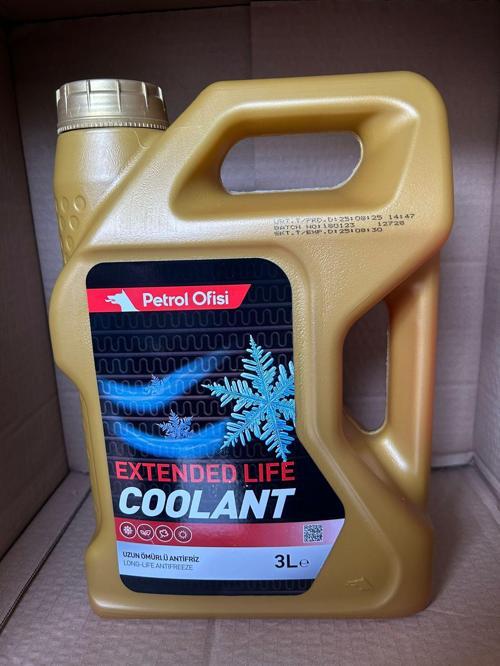 Coolant Kırmızı Antifriz 3 L 2025 AĞUSTOS