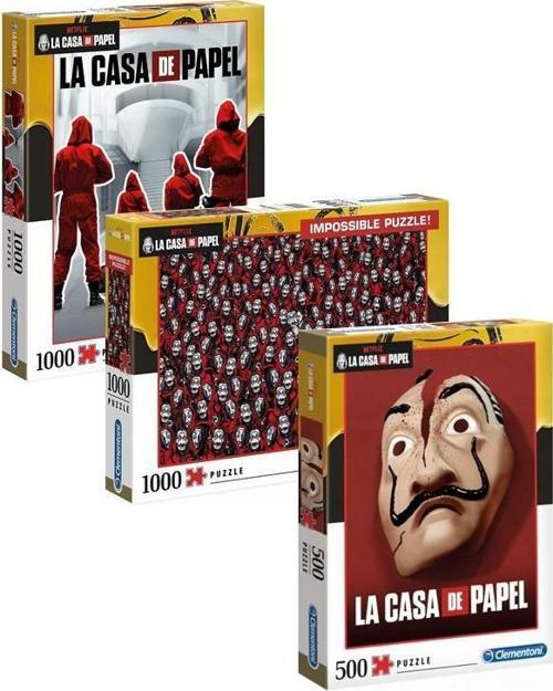 La Casa De Papel 3’lü Puzzle Seti