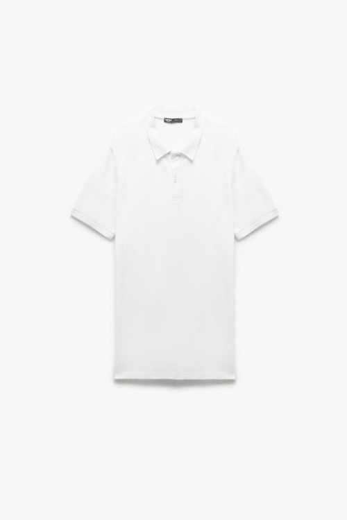 Slim Fit Kısa Kollu Pike Kumaş Pamuklu Polo Yaka Tişört
