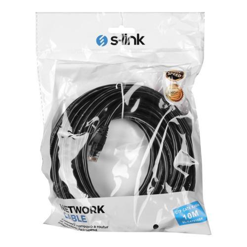 S-lınk Sl-cat610bk, Cat6, Patch, 10mt, Kablo (siyah)