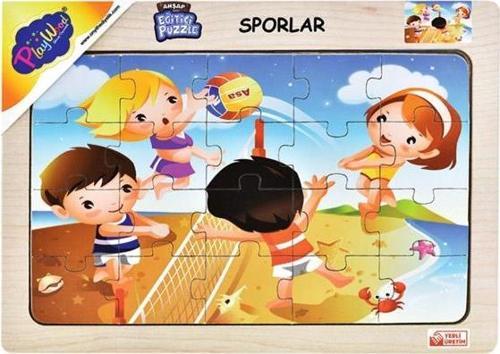 Ahşap Eğitici Puzzle Sporlar Voleybol ONY88