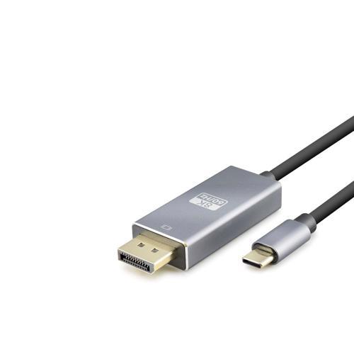 Büro Ev Ofis Network için 1,8MT Siyah 8K 60Hz Type-C To Dısplay Pvc Kablo