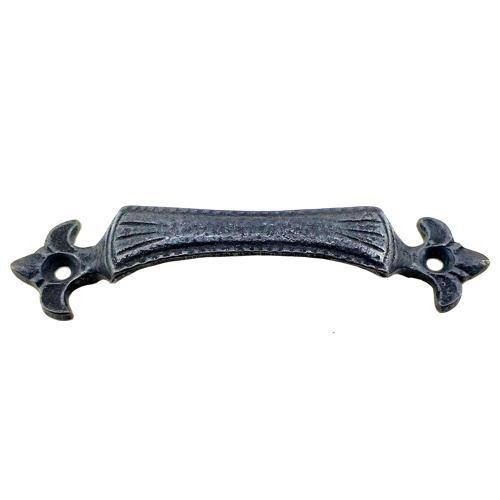 Hobi Mobilya Tasarımı için 27x115MM Antika Oksit Pirinç Lale Kapı Kulbu