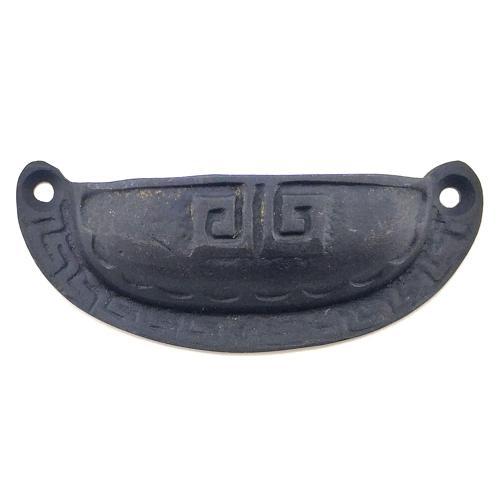 Hobi Mobilya Tasarımı için 37x90MM Antika Oksit Pirinç Çizgili Tas Kapı Kulbu