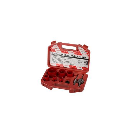 Büro Ev Takım Çantası için 9PARÇA 19-57MM Çantalı Ahşap Kesim BiMetal Panç Takımı