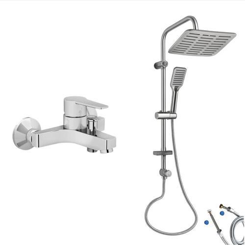Nora S Banyo Bataryası + Doppo Siena Lux Tepe Duş Sistemi