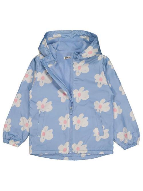 Polarlı Papatya Desenli 6-9 Yaş Yağmurluk - Mavi6-7 Yaş