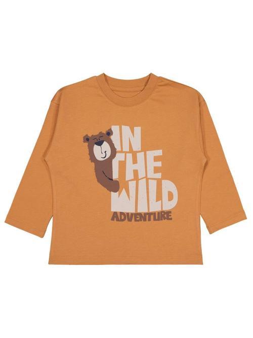 In The Wıld Baskılı 2-5 Yaş Sweatshirt - Turuncu5-6 Yaş