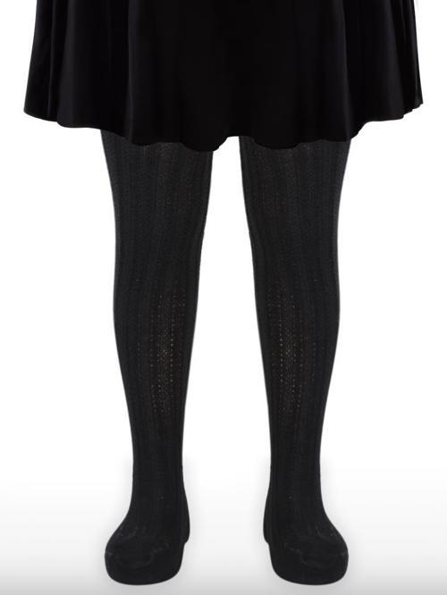 Rea 2-12 Yaş Kız Külotlu Çorap - Siyah8-9 Yaş