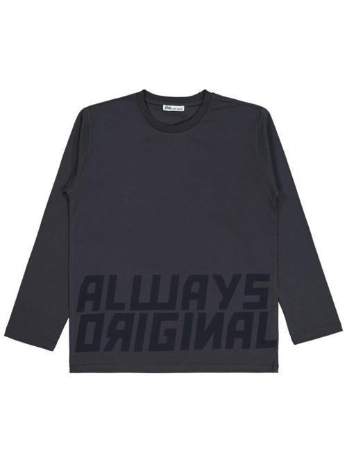 Always Orıgınal Baskılı 10-13 Yaş Sweatshirt - Gri13-14 Yaş