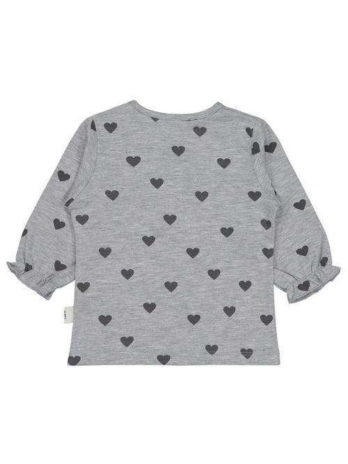 Kalp Baskılı 6-18 Ay Sweatshirt - Gri6-9 Ay