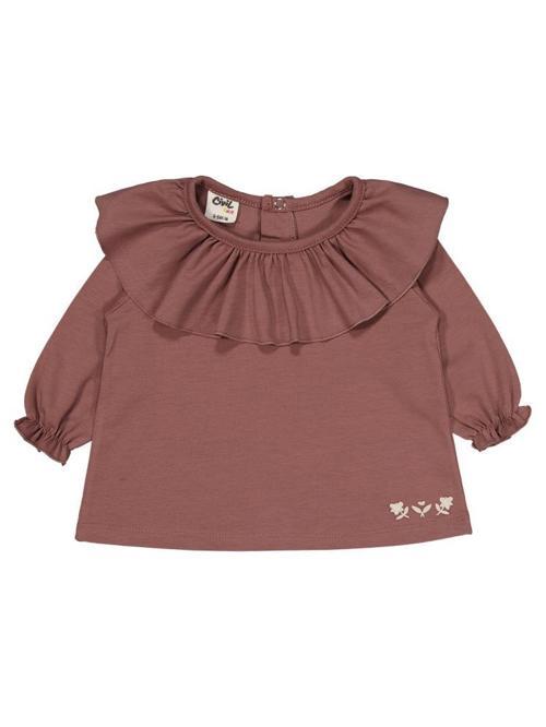 Yakalı 6-18 Ay Sweatshirt - Kahverengi9-12 Ay