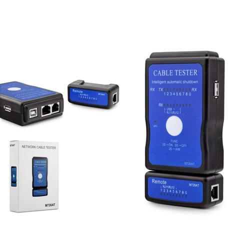 Büro Ev Ofis Hobi İş Atölyesi için RJ11 RJ12 RJ45 USB Kablo Test Cihazı