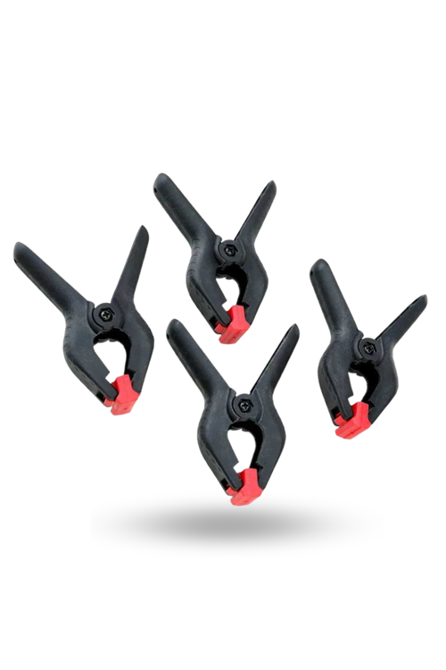 Büro Ev Ofis Hobi Takım Çantası için 4ADET 8CM Mini Yaylı Plastik Kıskaç Seti