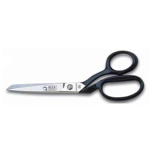 Rıza A4115-7 Tekstil / Yatık Regula Makası Makası No: 7 İnç / 17,78 Cm - Nikel Kaplama, Siyah Saplı