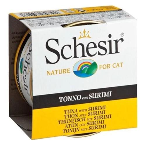 Schesir Ton Balık ve Surimi Jöleli Konserve Kedi Maması 85 Gr